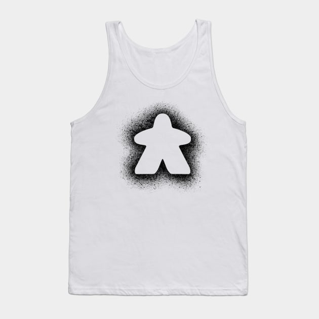 Meeple Spray - Black Tank Top by Jobby